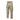 Camouflage cargo pants with multiple pockets, drawstring ankle cuffs, button fly