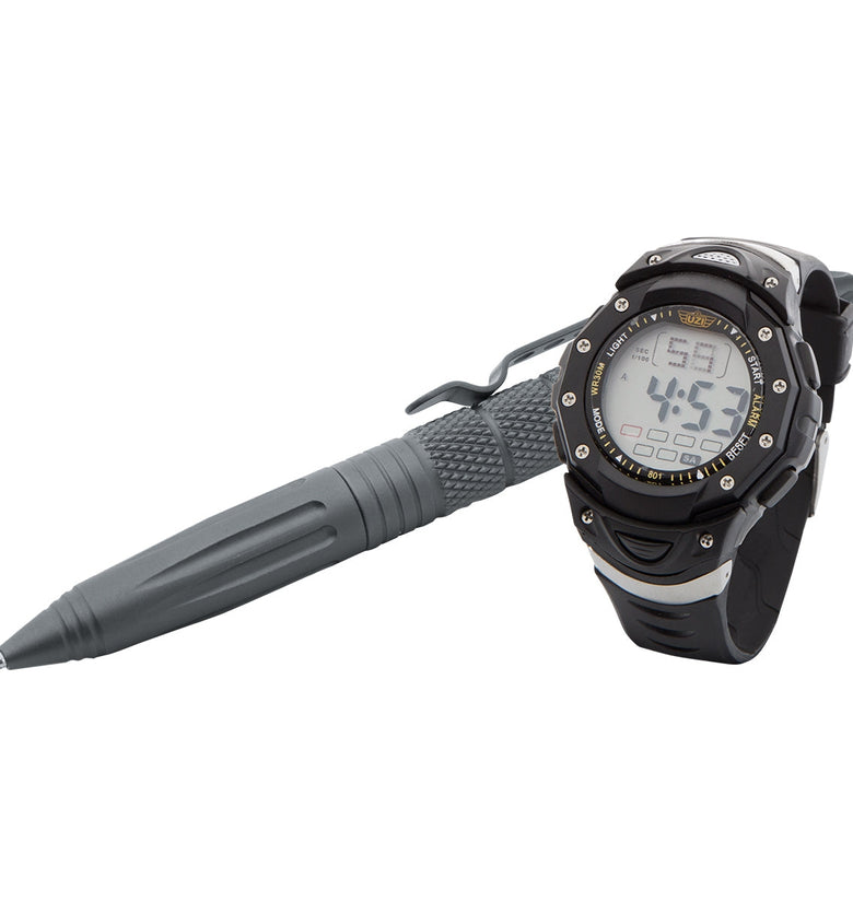 UZI Tactical Combo Pack Glass Breaker Pen & Digital Watch
