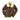Brown B-3 bomber sheepskin jacket with cream shearling collar, cuffs, and front zip